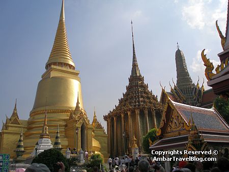 Golden Pagodas at Bangkok Palace