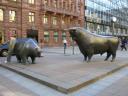 Bull and Bear at the Frankfurt Stock Exchange